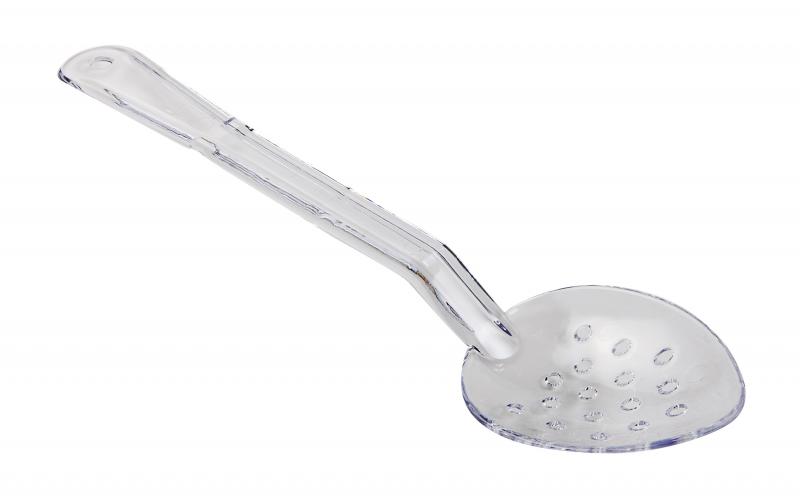 11-inch Clear Polycarbonate Perforated Serving Spoon 1 11-inch Clear Polycarbonate Perforated Serving Spoon